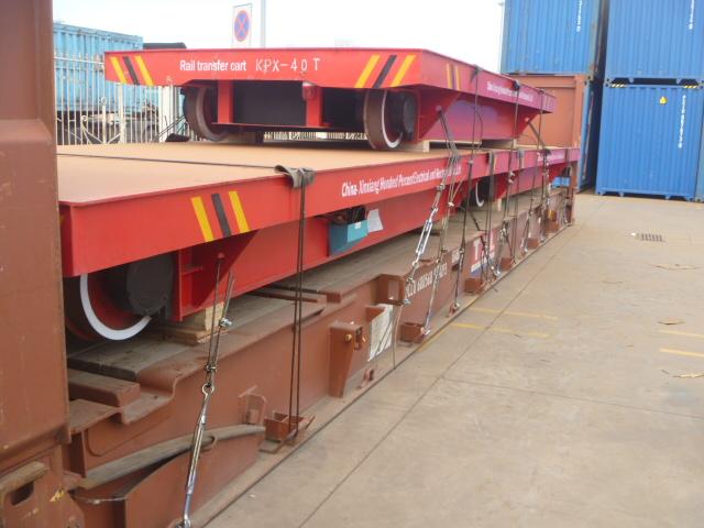 La carretilla de acero industrial del transporte ferroviario de la bobina de la carga pesada para la fábrica de aluminio se aplica