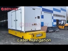 Carga pesada de 15 toneladas de carro sin pista, carruaje de transferencia de dirección motorizado eléctrico