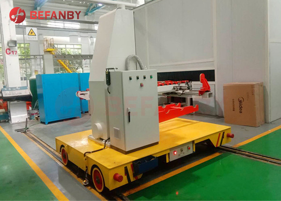 Self Propel Hand Pendent Q235 50T Rail Transfer Cart