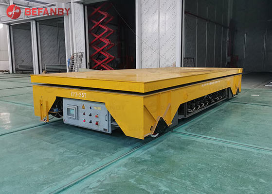 1-500 Ton Heavy Machinery Rail Transfer Cart With Audible Warning Device