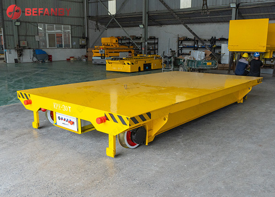 Steel Cast Wheel Battery Track Transport Trolley