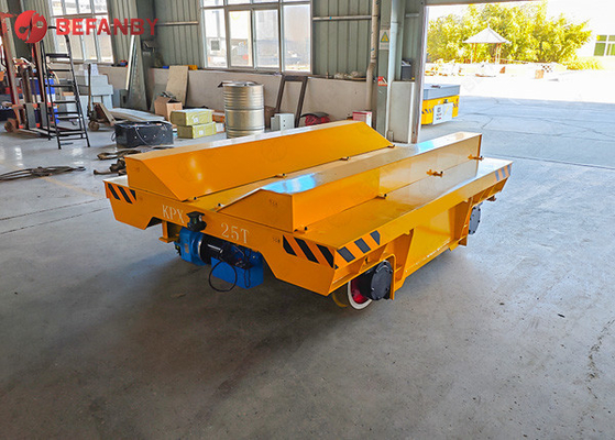 Long Distance Electrical Rail Transfer Cart Variable Speed Q235 Material