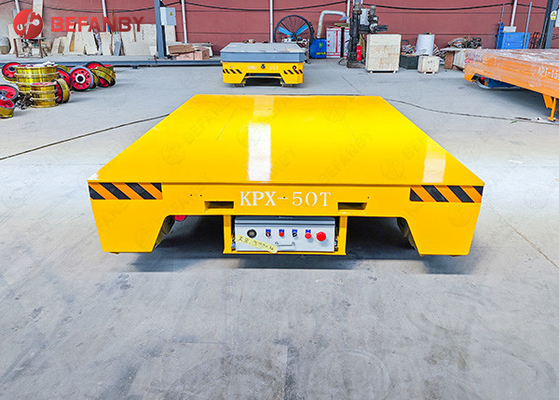 Long Distance Electrical Rail Transfer Cart Variable Speed Q235 Material
