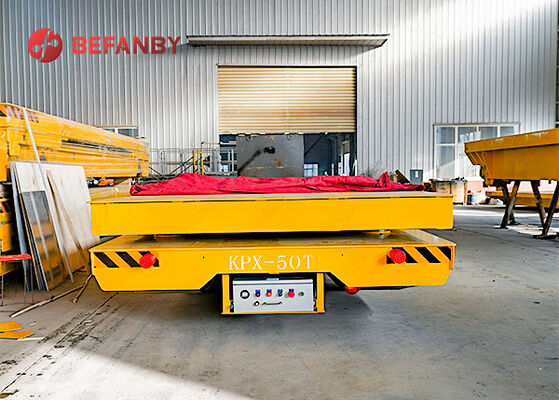 50 Ton Double Countertop Railway Transfer Cart With Lifting Function