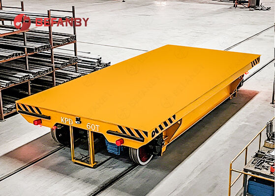60T Capacity Low Voltage Rail Transfer Cart