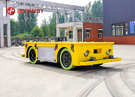 5 Ton trackless transport trolley with PU wheels