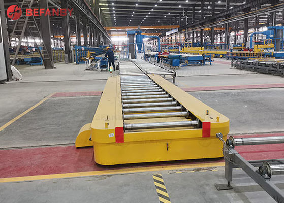 Vehículo guiado automático con rodillos