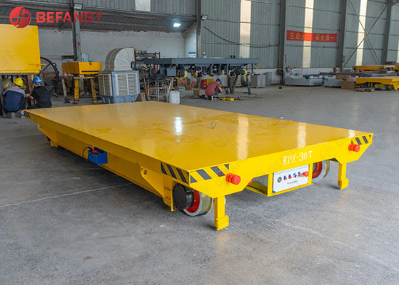 Steel Cast Wheel Battery Track Transport Trolley