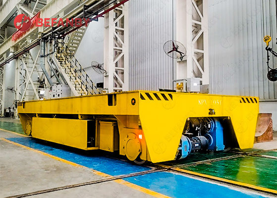 105T Capacidad de carga del carrito de transferencia de la batería con movimiento horizontal y vertical para aplicaciones de trabajo pesado