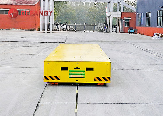 Cuadro de soldadura de acero conducible AGV 10T carro de transferencia sin vía