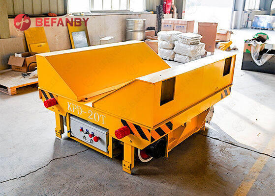 Carro de transferencia de bobinas operado por rieles de refuerzo y protección de 20T