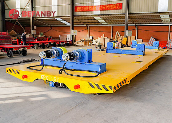 16T Load Capacity Customized Roller Frame Battery Transfer Cart for Rail Material Handling