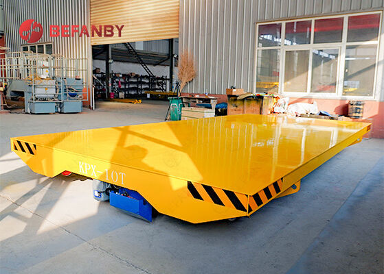Carro de transferencia de materiales con batería y estructura de viga cajón con capacidad de carga personalizada