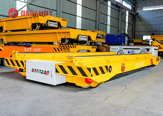 Carro de transferencia sobre rieles de capacidad 10T con transportador de cadena