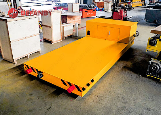 Carro de transporte eléctrico sobre rieles con tamaño de mesa personalizado y control remoto
