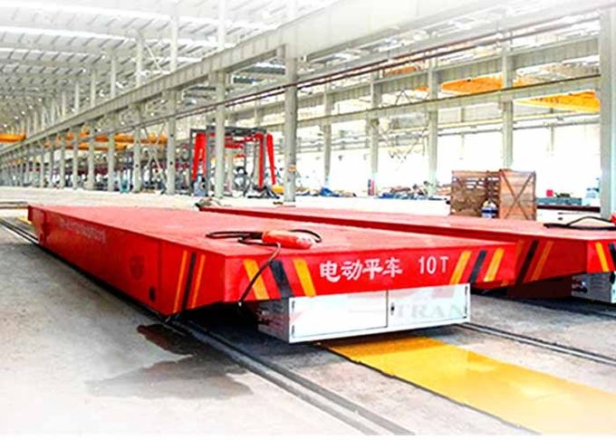  La fábrica de acero aplica la carretilla de la cama del transporte de la metalurgia en ferrocarril